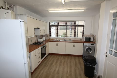 Kitchen with yard at the back of the property