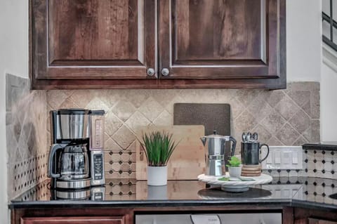 We provide complimentary ground coffee, tea, and sugar.