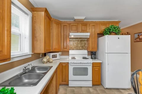 You'll enjoy staying in and cooking in the fully stocked kitchen