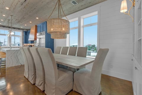 Dining table with seating for ten