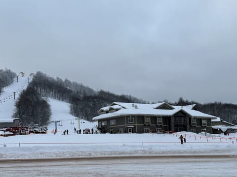 It's why you come back!  It's averaging 200" of snow per year!  It's great skiing and snowboarding.  Big Powderhorn Mountain ski resort is an easy 5 minute walk from the house.  You can be on the slopes in no time when your out Rocky Pines UP.
