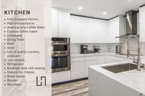 Modern and fully equipped with the appliances you will need 