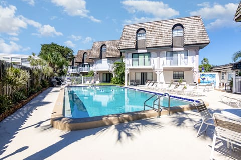 Community Heated Pool with Furnitures