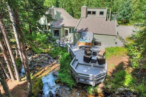 Enchanted Forest Retreat: Nestled within a serene, age-old forest, Creekside Chateau offers an escape unlike any other. Experience the sheer beauty of Pennsylvania Creek as it flows right by, creating a private tranquil waterfall.