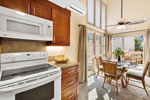 Kitchen equipped with full size appliances