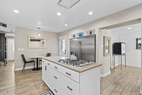 Take advantage of the large refrigerator and stock up on groceries