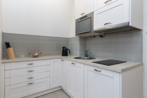 Modern, fully equipped kitchenette. 