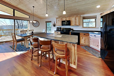 Our kitchen is well equipped to cook and server food for up to 12 guests