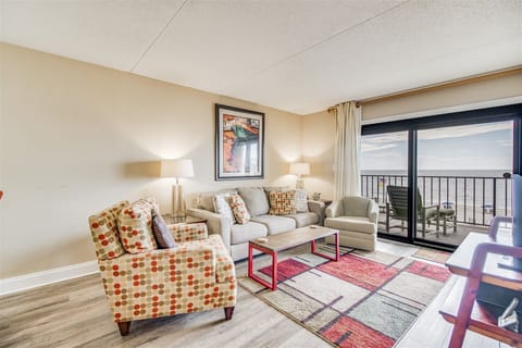 Ocean Breeze West 303 Living Room and Beach View Deck