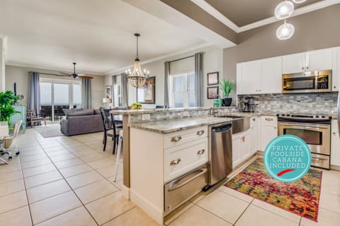 Perdido Key Rental Windemere 1508 Kitchen Looking Into Living Room