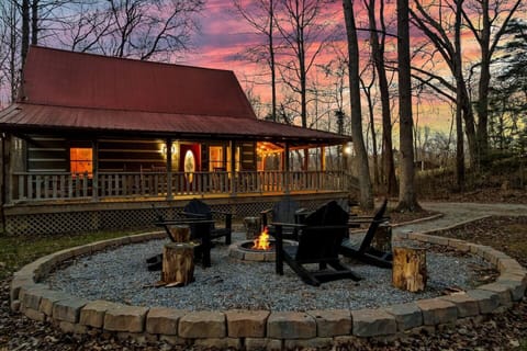 Enjoy stunning sunsets from your fire pit area.