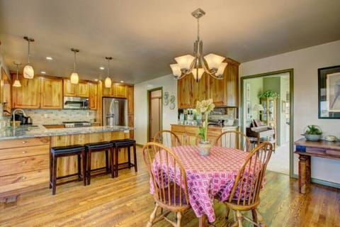 Dining area and kitchen