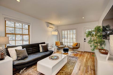 Open living room, newly remodeled and decorated