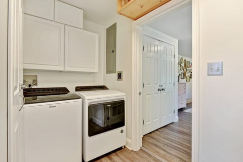 Washer and dryer for guests to utilize.