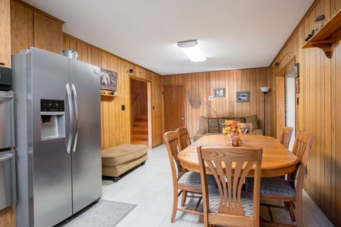 Spacious kitchen with dining area