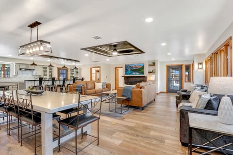 View of the main entertaining space of the home.