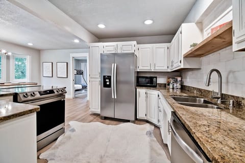 Full size refrigerator and pantry available for guests use