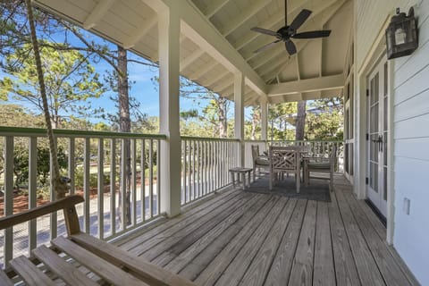 One of two outdoor decks for relaxing.