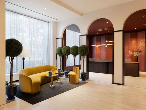 Gather in the chic lobby lounge for effortless relaxation.
