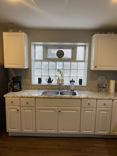 Large counter space with natural light