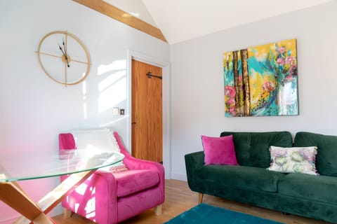 The living room at Grindle Cottage, Devon