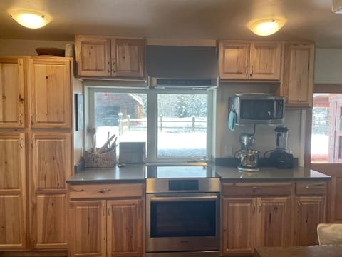 Kitchen and induction range