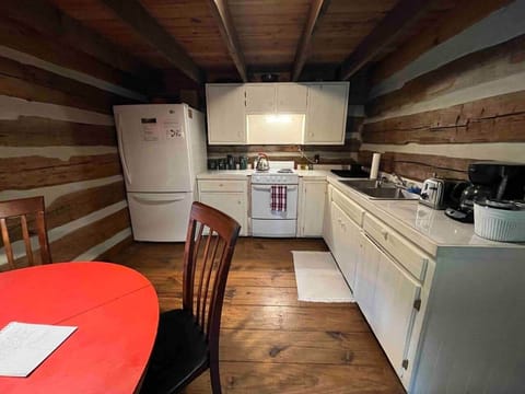 Fully stocked kitchen. 