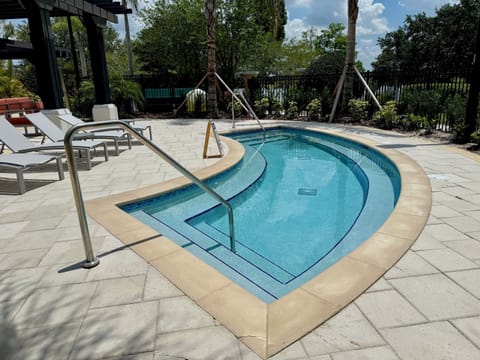 Free to use jacuzzi, at the pool area right outside our condo