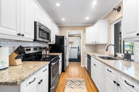 Fully stocked kitchen