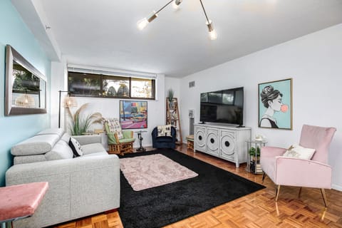 Living Room with 65" Smart TV