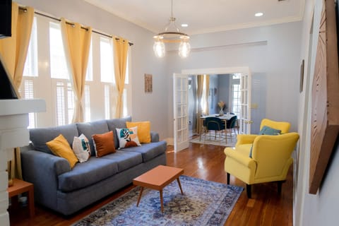 Living Room with pullout Queen sleeper for extra guests