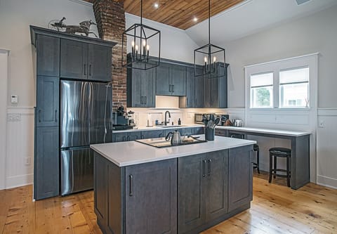 Fully stocked kitchen