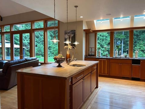 The forest views from the house are beautiful