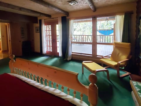 VIEW FROM BED IN THE PENDLETON ROOM 