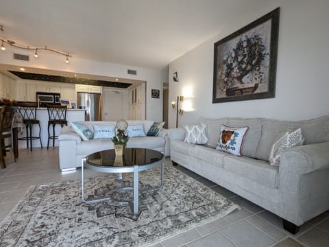 Living Room with a Pull-Out Sofa Bed, queen size.