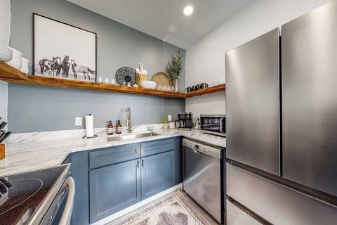 Kitchen: You'll also find a convenient coffee station in the corner.