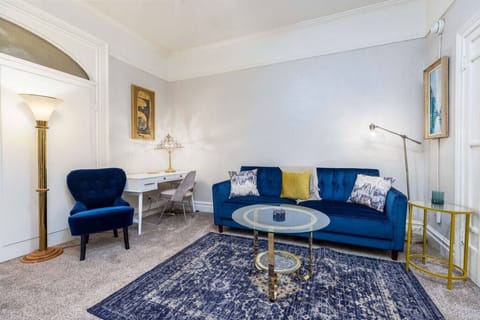 Living area with comfortable couch