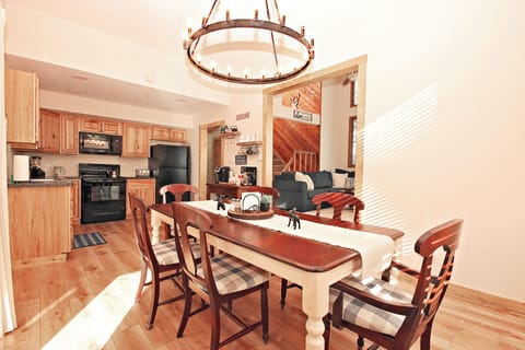 Large Kitchen opens into family room for easy entertaining