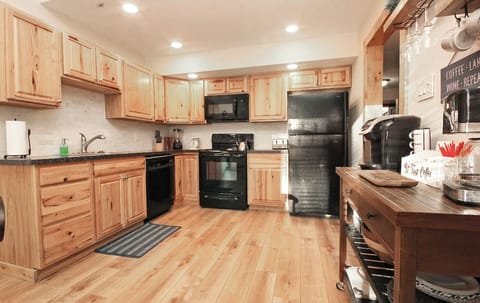 Large Kitchen with Coffee & Wine Bar. 
