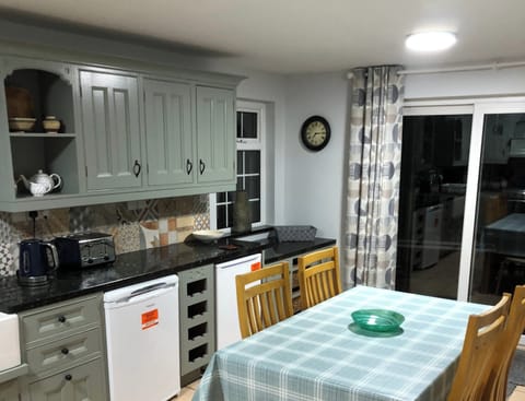 Casual dining section in kitchen