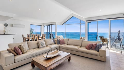 A comfortable living room with Wi-Fi and a smart TV for your entertainment. 