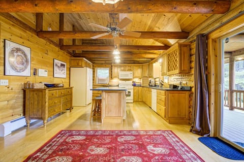 Create culinary delights in our log cabin kitchen