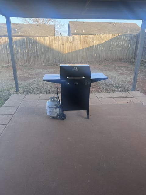 Outdoor patio and grill 