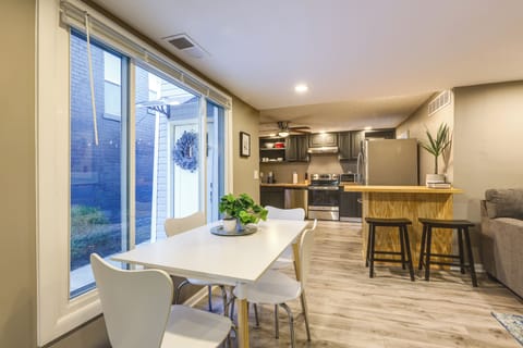 Dining Area | Dishware & Flatware Provided | Breakfast Bar w/ Additional Seating