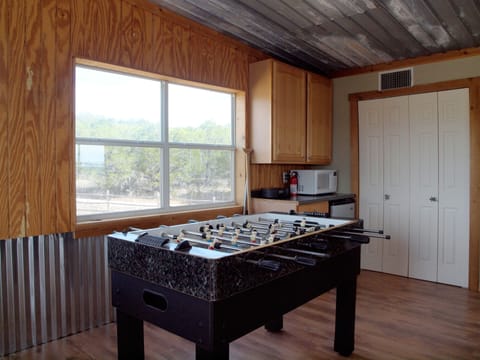 Foosball (in the bunkhouse)