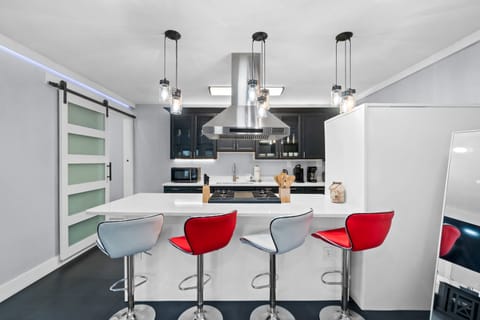 Full Size Kitchen with Bar Seating