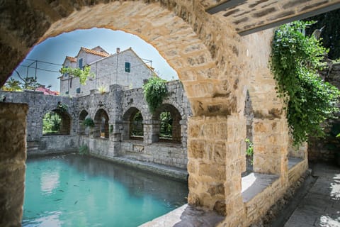 The exterior of Revelin viewed from the UNESCO Tvrdalj fishpond next door!