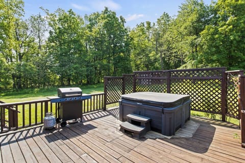 Have a bbq party on our deck. Get some beers with family and friends.
