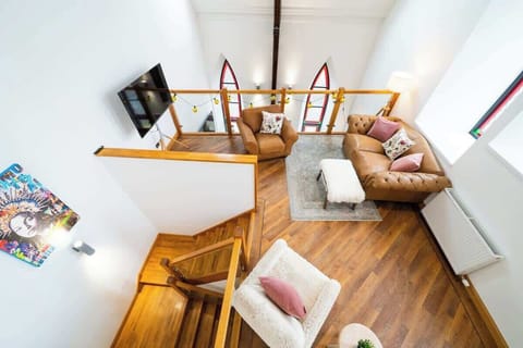 Mezzanine level living space