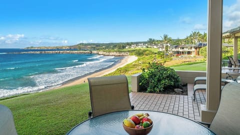 Kapalua Bay Villas #21G4 - Dining Lanai Oneloa Beach View - Parrish Maui